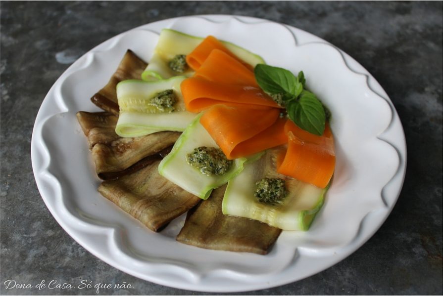 Carpaccio de Vegetais. Dona de Casa. Só que não.