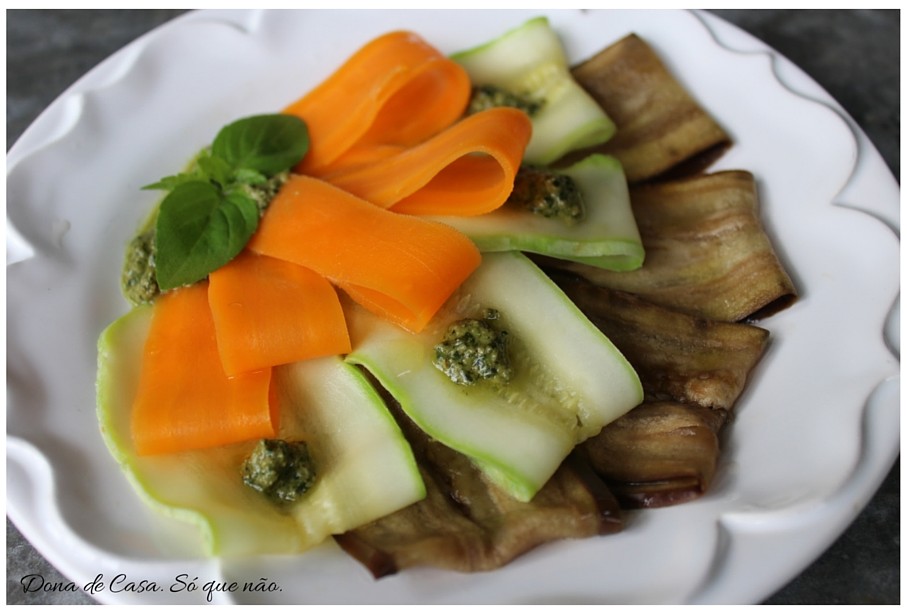 Carpaccio de Vegetais. Dona de Casa. Só que não.2